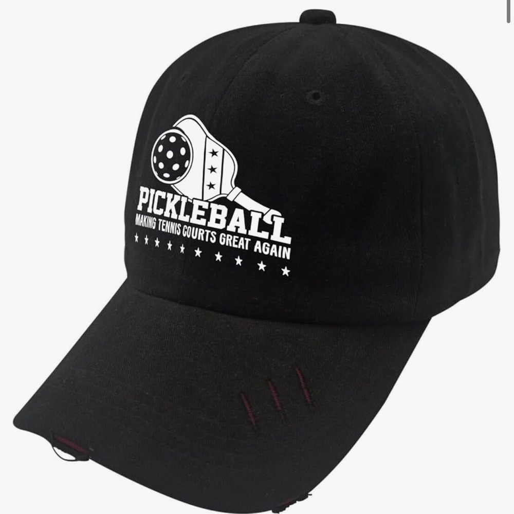 Pickleball baseball hat for outdoor play